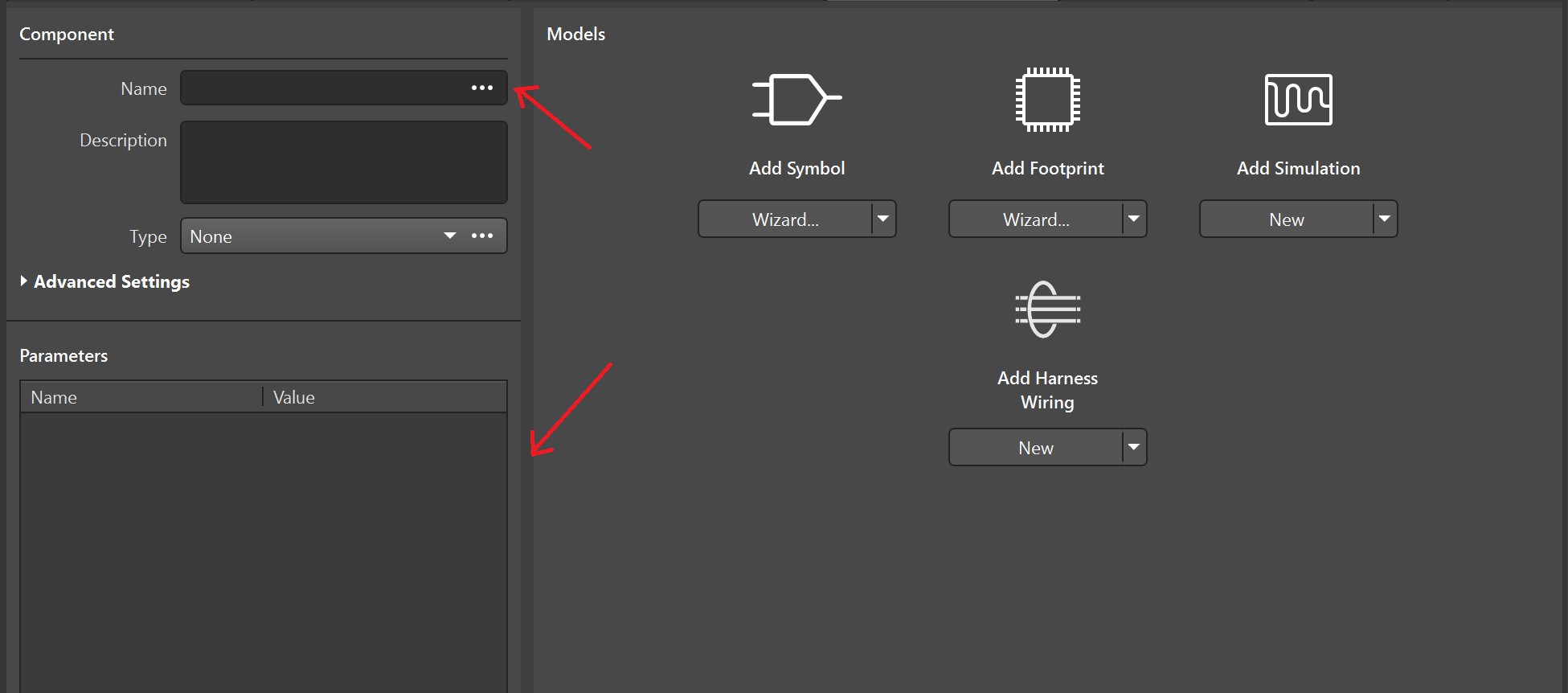 New Component Details
