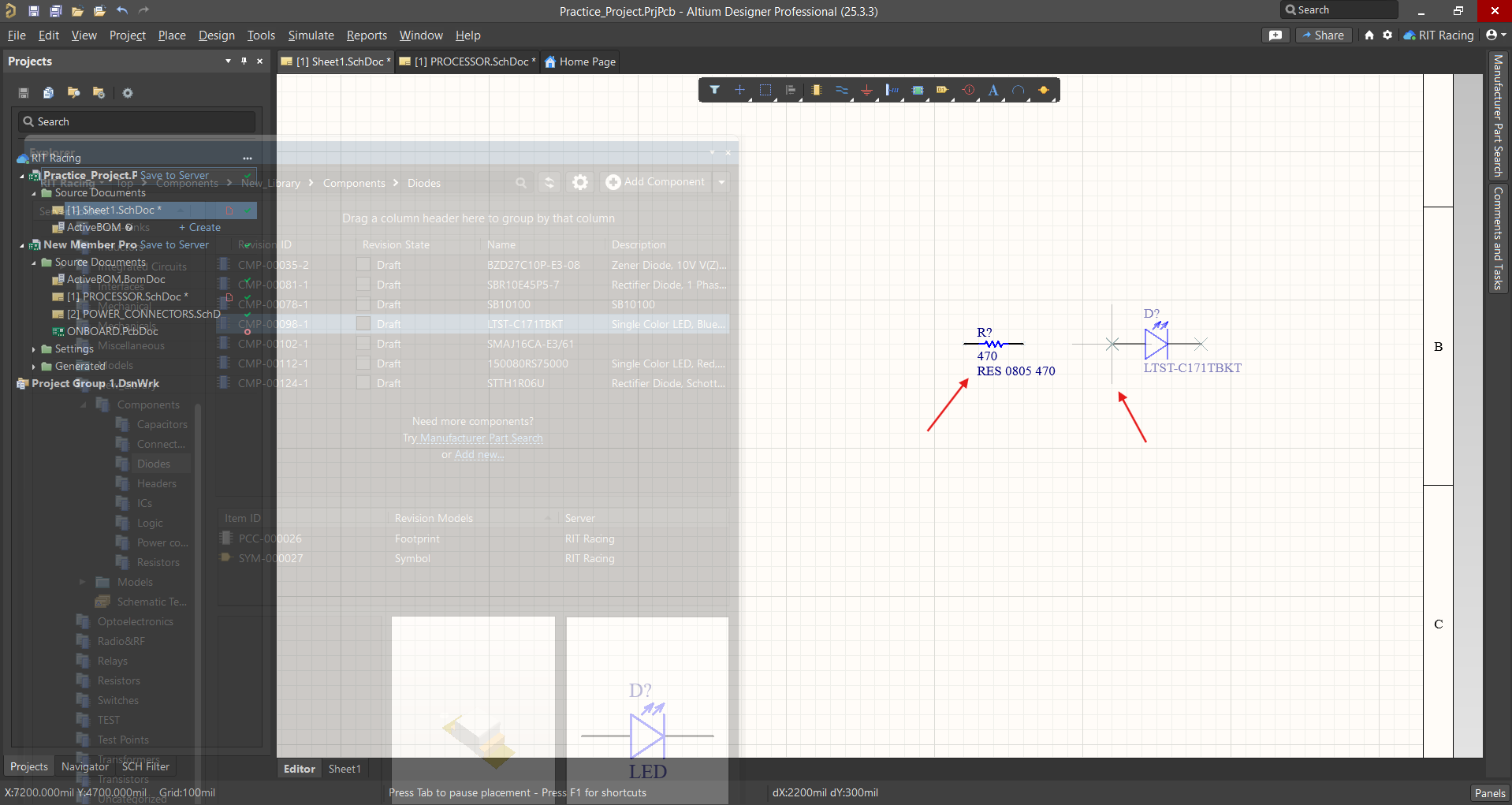 Placing Component