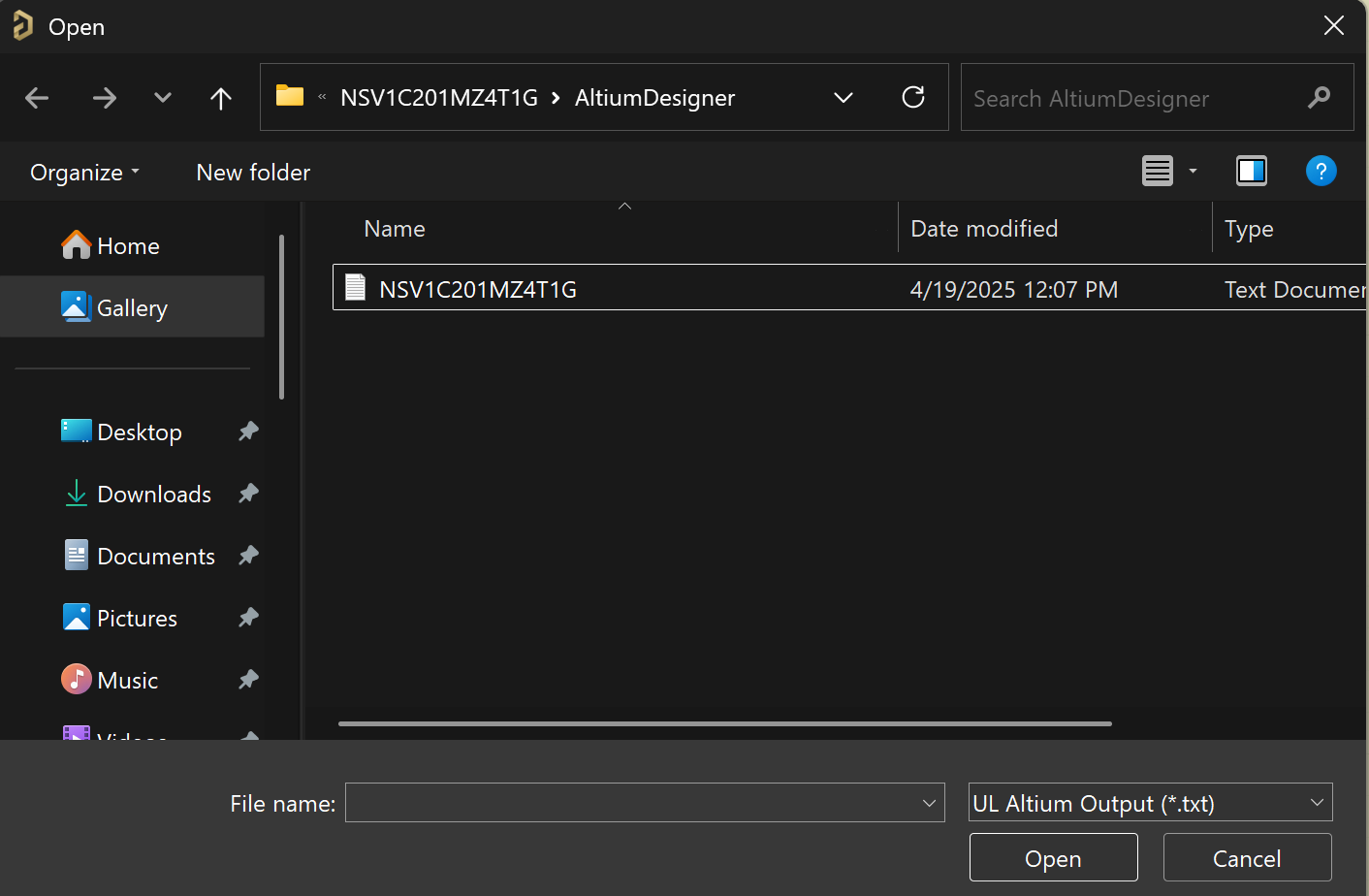 Select Text File