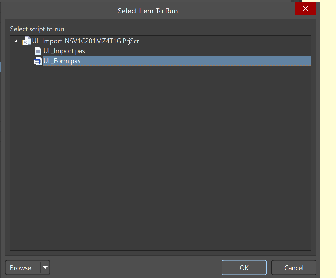 Select UL Form