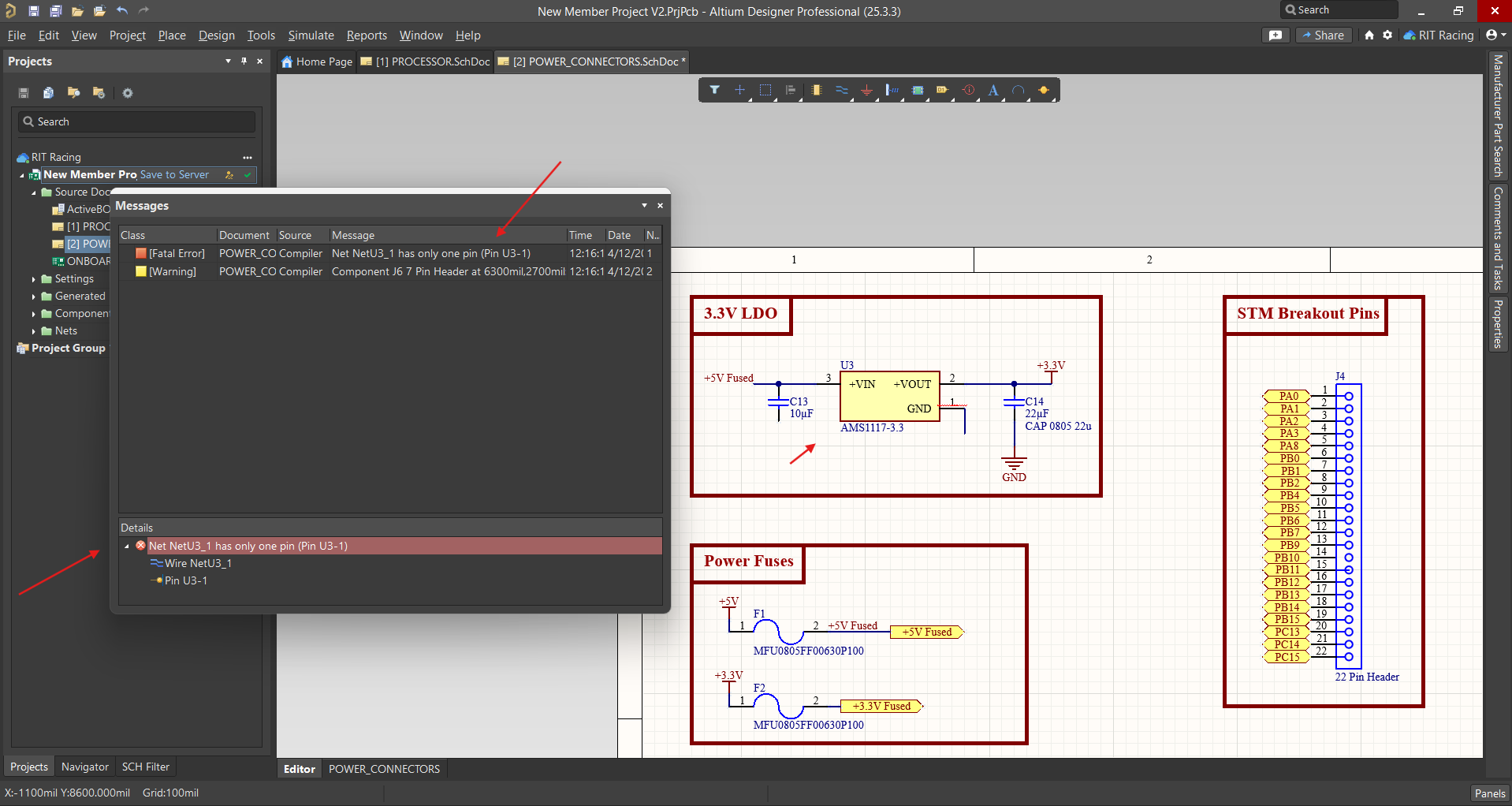 Validate Project Warnings